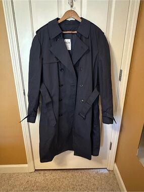 American Apparel Navy Quilted Jacket Lining